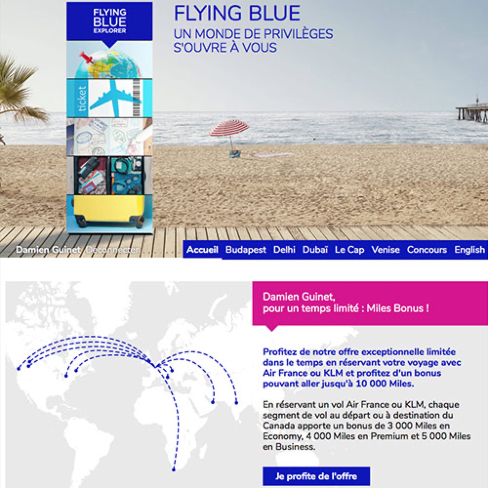 Flying Blue, Airports in Canada